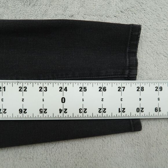 Lane Bryant Jeans Women's 18 Gray High-Rise Skinny Denim 28" Inseam Distressed - Picture 3 of 14